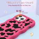 for iPhone 13 Pro Phone Case, Curly Wavy Frame with Cute Pattern