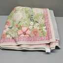 LIVEBOX 5 x 7 Pink Rugs for Bedroom Girls, Soft Patchwork Pink Rug for Living Room, Non-Slip Nursery Rug Girl, Washable Rugs 5x7 Carpet for Playroom