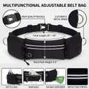 Hands Free Dog Leash 3 Zip Pounchs with Reflective Strips Poop Bag Dispenser,Waist Belt Fanny Pack Waterproof,Dual Handles and Durable Bungee for Dog Walking,Jogging and Running (black-green)