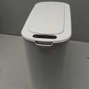 Cesun Automatic Motion Sensor Bathroom Trash Can with Lid, 2.6 Gallon Touchless Trash Bin, Smart Plastic Slim Garbage Can Small White Wastebasket for Toilet, Office, rv, Bedroom, Living Room