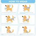 3 Pack Washable Female Dog Diapers with Suspender - Reusable Super Absorbent & Leakproof Fixed Doggie Diapers for Dogs in Heat Cycle, S