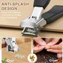 Upgrade Large Toenail Clippers for Thick Nails for Seniors Long Handle, Ultra Sharp Precision Nail Clippers for Men, Curved Wide Jaw Opening Fingernail Clippers with Catcher Nail Cutter for Women