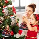 2 x Funny Christmas Ornaments 2025, Highland Cow Christmas Decoration,Cow Ornaments for Christmas Tree, Animal Xmas Keepsake Gift for Cow Lovers (Cow car)