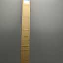 CALYX INTERIORS Cordless Bamboo Roman Shade Blind, Light Filtering, 46.5" W x 48" H, Ceylon Natural, Neutral and Yellow Wood Tones. Limited Privacy