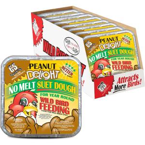 C&S Peanut Delight No Melt Suet Dough 11.75 Ounces, 8 Pack (EXP 11/23/28)