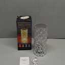 Portable Crystal Table Lamp,3 Color Touch Control Rechargeable Lamp,Crystal Bedside Lamp,Night Light,Room Decor Desk Lamp,Bedroom,Living Room,Kitchen,Dining Room Lamp (3-Color Rose)