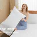 Sunflower King Pillowcases Set of 2, 100% Cotton King Pillow Cases 2, 2040 inches Bright White, Soft and Breathable