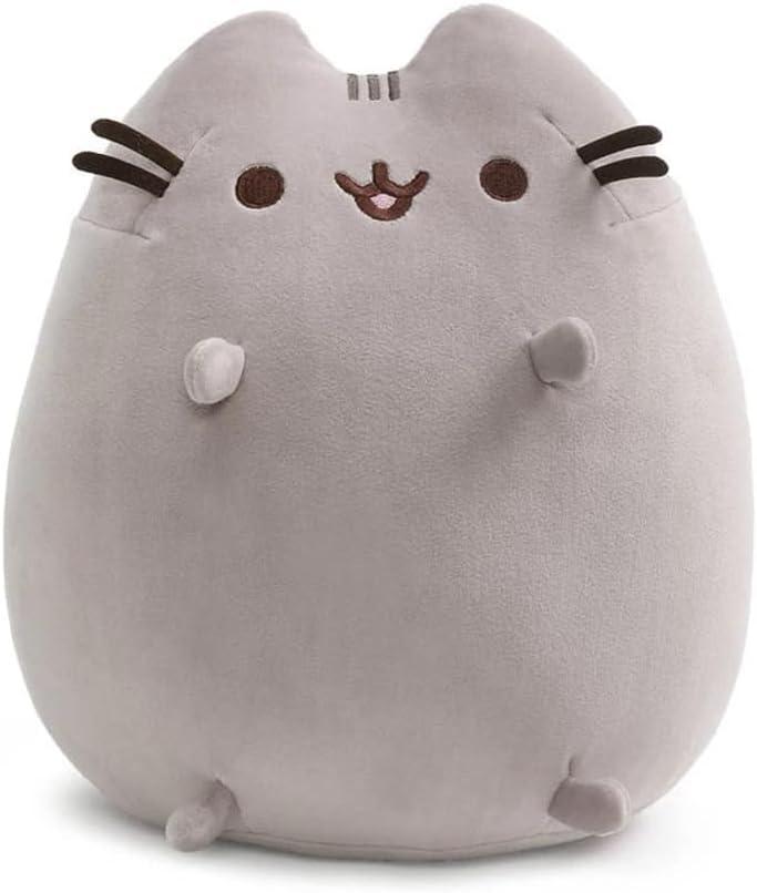 GUND Pusheen The Cat Squisheen Plush, Stuffed Animal for Ages 8 and Up, Gray, 11