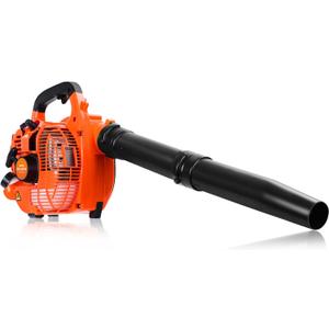 Gas Leaf Blower 26cc Handheld, Powerful 2-Cycle Engine, 180 MPH 380 CFM, Lightweight Quick-Start for Lawn Care, Yard Debris & Light Snow (Orange)