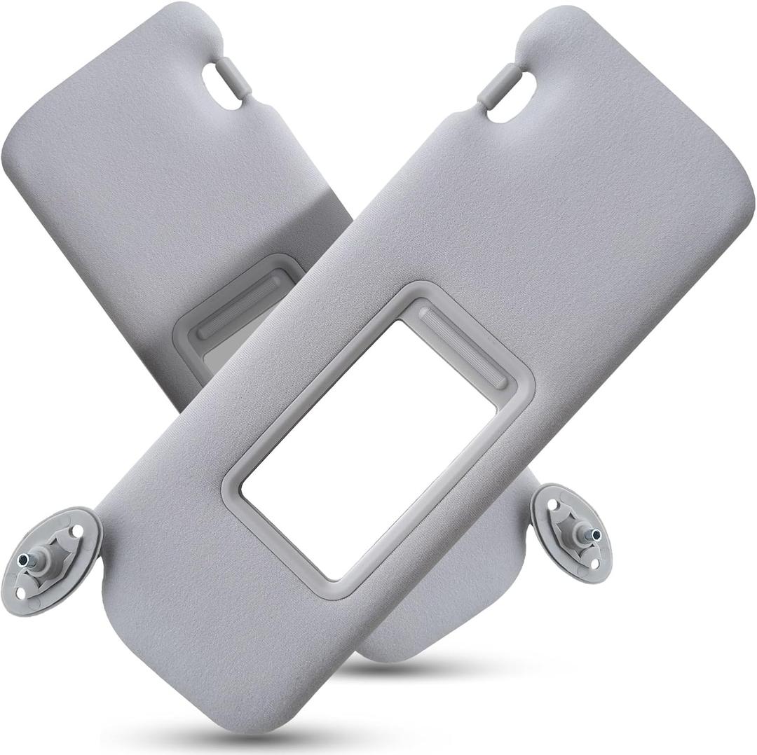 Left Driver Side Sun Visor Compatible with Toyota Scion TC 2005-2010 Replaces# 74320-21210-B2 Gray (Left Driver&Right Passenger)