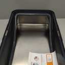 Stainless Steel Litter Box | XL Enclosed Cat Litter Boxs with Lid for Big Cats | High Sided, Anti-Urine Leakage | Non-Stick Bottom & Includes Litter Mat & Metal Scoop (Dark Gray)