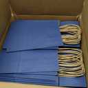 BagDream Kraft Paper Bags 100Pcs 5.25x3x8 Inches Small Paper Gift Bags with Handles Wedding Party Favor Bags Shopping Retail Merchandise Bags Navy Blue Gift Bags Paper Sacks Bulk