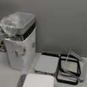 3 PACK - Bathroom Trash Can with Lid - 2.5 Gallon Automatic Trash Cans Touchless - Bedroom, Office - Small Smart Garbage Can - Electric, Narrow - Motion Sensor Trash can Bathroom (Matte Black, Gray & White)