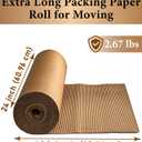 Corrugated Cardboard Roll,24" x 400" Single Face Cushioning Wrap