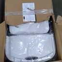 Amazon Basics Sturdy Foldable Plastic Chair, Portable, 350-Pound Capacity, White, 6-Pack