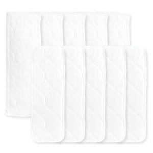 Super Boosties Cloth Diaper Reusable Inserts, Set of 10, Fits Honest Hybrid Diaper, Fits Amazing Baby, Pocket-Sling Compatible, 5 Tri-fold & 5 Boosters, Small (11" Length)