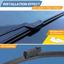 GSPSCN 2 Wipers For Chevy Equinox 2017-2010 /GMC Terrain 2017-2010, Original Equipment Windshield Wiper Blades 24"+17"(Set of 2)