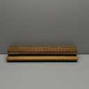 LazBlinds No Tools No Drill Cordless Bamboo Roman Shades, Light Filtering Window Treatment, Roll Up Bamboo Blinds for Windows 23'' W x 64'' H, Eastfield Teak