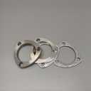 1.75 Inch 2 Bolt Stainless Steel Exhaust Flanges & Gaskets Connection Kit with bolts and nuts (1.75"/45mm)