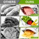 Reusable Aluminum Foil Sealable Storage Bags,2026 New Resealable Vacuum Zipper Pouches for Food,Thicken Foil Sealable Bags with Label and Zip Lock(30PCS, 3 Size)