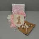 Boho Daisy Highchair Banner 1st Birthday Girl For First Party Decorations Set With Handmade Cake Topper Crown Hat