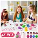 Willinglong 12 Sets Kids Makeup Kit for Girls, Kids Spa Party Supplies for Girls, Sleepover Makeup Cosmetic Set Birthday Party Favors Toddler Girl(Multicolor)