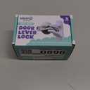 Door Lever Lock (2 Pack)  Prevents Toddlers from Opening Doors  Easy One-Hand Operation for Adults  Durable ABS with 3M Adhesive Backing  No Tools Needed for Install (White)