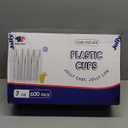 JOLLY CHEF   7 oz Clear Plastic Cups,7 Ounce Disposable Cups for Picnic,Travel, Halloween,Christmas Party and Events