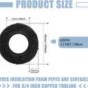 36 Pcs 3/4 Inch Pipe Insulation Foam Tube 3.3 ft Black Pool Noodles
