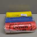 Blulu 3 Rolls 100' x 40'' Plastic Tablecloths Carnival Theme Party Decorations DIY Circus Tent Halloween Carnival Supplies for Circus Clown Party Ceiling Backdrop Curtains Decor(Blue Yellow Red)