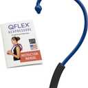 Q-Flex Massage Tool - Self-Massage Stick - Trigger Point Therapy, Muscle Care, Relaxation - Easy-to-Use Massager for Home & Travel - Seen On Shark Tank - Back, Neck, Shoulders, Feet (Blue)