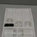 Rechargeable Flameless Candle, Flashing LED Pillar Real Wax Candle with Remote Control and Timer, Teardrop Wick, Clear Glass Electronic Candles, 1 Set of 5