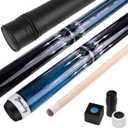 Pool Cue Kit - Stained Maple 58 Inch Pool Stick with Hard Case
Pool Cue and Accessories for Billiards Enthusiasts