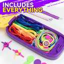 Simfunso Friendship Bracelet Making Kit for Girls, Gift for 7 8 9 10 11 12 Year Old Girls, Present for Teen Girl, Arts and Crafts Kit for Kids Ages 8, Birthday Gift Toys for 8-12 Years Old (purple)