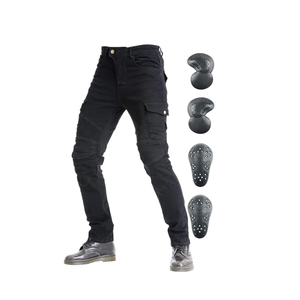 Motorcycle Pants, Versatile Durable Motorcycle Jeans for Men & Women Riding Pants Trousers with Kenn & Hip Armor Pads Size XL/34