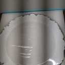 MAONAME Reef White Charger Plates, Plate Chargers for Dinner Plates, Plastic Plate Chargers for Wedding Decor, Thanksgiving, Christmas, Set of 6