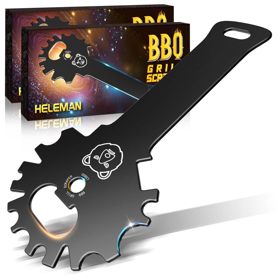 Grilling Gifts for Men Stocking Stuffers BBQ Grill Scraper: Women Gifts for Christmas Grill Accessories Cleaner Scraper Cool Stuff Gadgets for Teens Adults Husband Dad Birthday Gifts Kitchen Gadgets