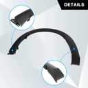 Fender Trim, Compatible with Mazda CX-3 2016-2022 2.0L l4, Front Passenger Side Replace# MA1291104 D10E51W20C, Front Wheel Fender Opening Arch Molding Trim