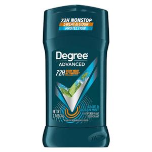 Degree Men Antiperspirant Deodorant Sage & Ocean Mist 72-Hour Sweat and Odor Protection Antiperspirant For Men With Body Heat Activated Technology 2.7 oz (2.7 Ounce (Pack of 1))