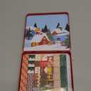 Hqyib Mini Magnetic Blocks - 49 PCS Christmas Magnetic Building Block Travel Toys, Portable Iron Box STEM Educational Magnet Toys for Kids Ages 3-8 Years Old Boys & Girls