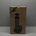 ROSYCOUD 17.1" Solar Lighthouse with Rotating Beacon, Big Solar Powered Lighthouse, Outdoor Lighthouse Garden Decor, Waterproof Statue Figurines Outdoor Light House for Yard Lawn Patio Gifts (Yellow)