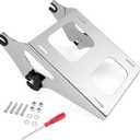 Benlari Thicker Tour Pack Mount Detachable 2-Up Trunk Tour Pack Mounting Rack Fit for Harley Davidson Touring Street Glide Road King Road Glide Electra Glide 2014-2024 (Chrome)
