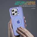 2 x for iPhone 15 Pro Case Compatible with Magsafe, Translucent Matte Camera Kickstand iPhone 15 Pro Case Shockproof Heavy Duty Protective Cover Case for iPhone 15 Pro