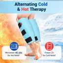 Comfytemp Extra Large Calf Shin Splint Ice Packs for Injury Reusable Gel, Knee Cold Pack, Hot Cold Compress Sleeve for Swelling, Tendonitis, Elbow, Leg, After Surgery Choice, 2 Pcs, L - XL