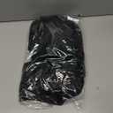 OYOANGLE Men's Gym Sweat Shorts Hip Hop Solid Below Knee Loose Basketball Athletic Capri Shorts with Pockets (Medium, Black)