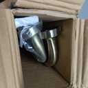 2 Pack Antique Bronze Disc Curtain Rods, 48-84 Inches Window Curtain Rod,Adjustable Room Darkening Drapery Rod with Aluminum Finials and Brackets,Wrap Around Design