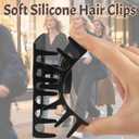 Cloud Claw Clips,Hair Claw Clip for Women Soft Silicone Hair Clip Strong Hold No-Slip Grip Hair Clips for Thick Fine Hair 6 Pcs