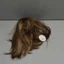 Female Hair Wigs - Short Golden Brown Wavy With Bangs, Layered Human Hair Wigs for Women