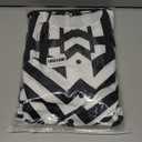 SheKiss Women's Half Sleeves Bodycon Ruffle Long Maxi Dresses Casual Geometric Print Striped Black Dresses, Small