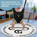 G TALECO GEAR Baby Jumper with Stand,Baby Bouncer,Easy Set-Up,Baby Exerciser for Active Babies,Suitable for Indoor and Outdoor, Water Mat Include (Black)